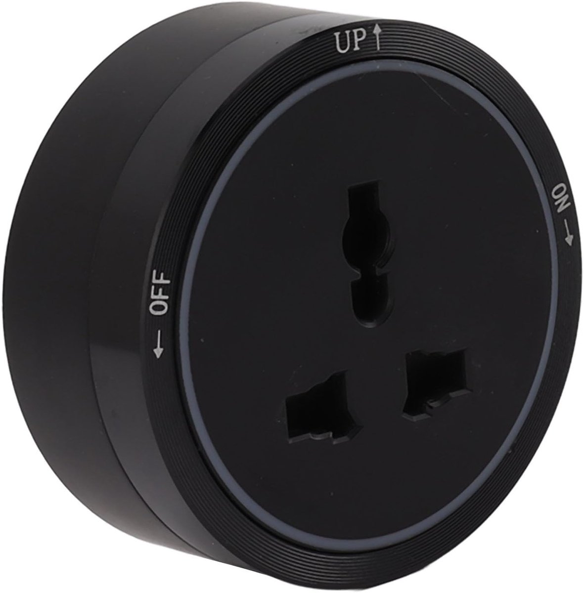 SnelShoppen - Socket Track Wandcontactdoos Zwart Horizontaal Verwijderbare Elektrische Wandcontactdoos Adapter voor Verschillende Track Socket Behoeft