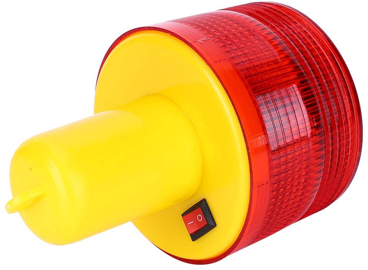 SnelShoppen - Solar Veiligheidslicht Alarm Lamp, 1pc LED Noodwaarschuwingslamp, Stroboscoop Verlichting voor Wegen, Verkeer, Constructie, Boot, 500-10