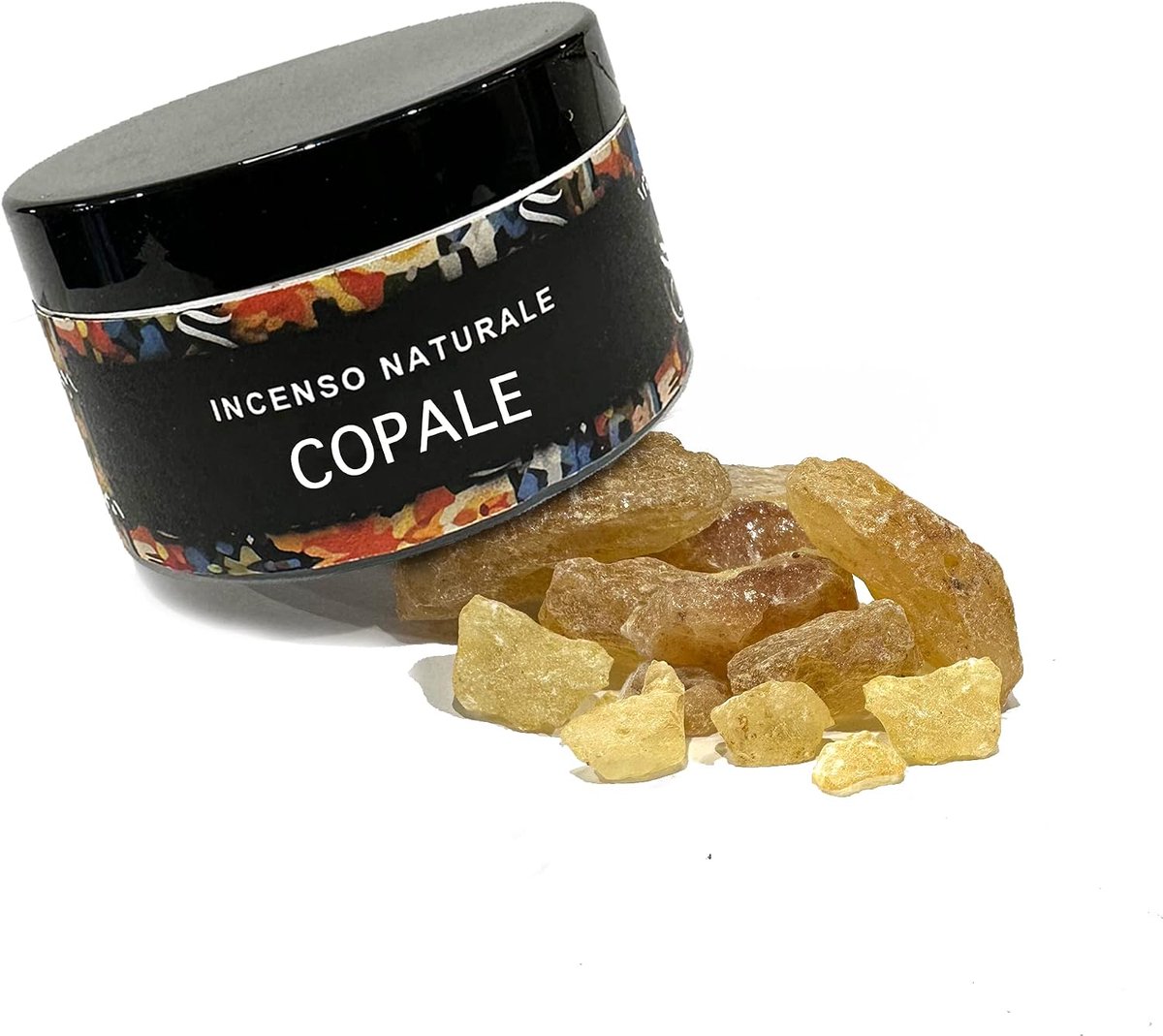 SnelShoppen - 100% Natuurlijke Wierook Granules van Pure Copal Hars - Elegant en Praktisch Verpakt - 75 ml - Voor Ontspanning en Luchtzuivering