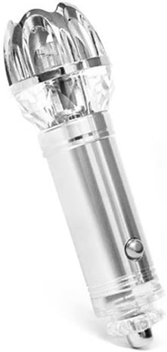 SnelShoppen - Auto Luchtzuiveraar Tegen Formaldehyde Ionen, 12V, Hoogwaardige Aluminium Legering en Glas, Duurzaam en Effectief voor Autos, Rook en Ge
