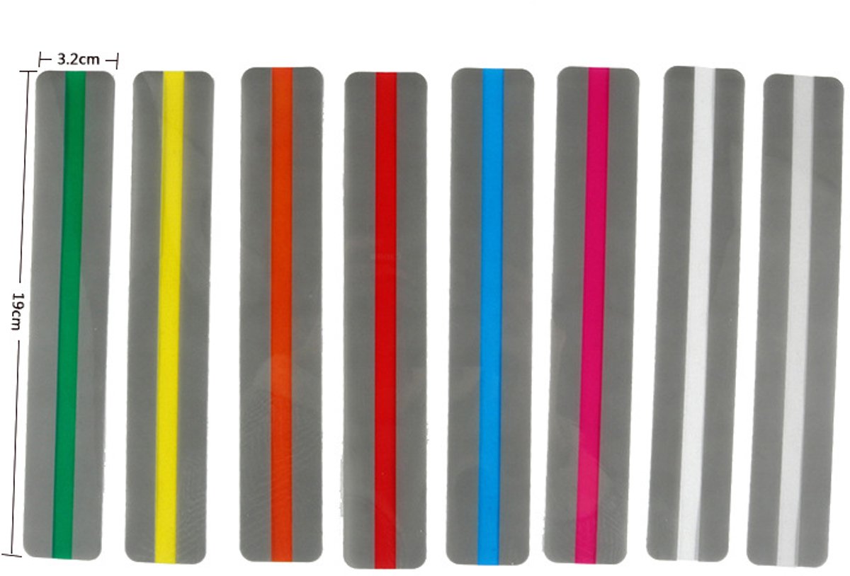 8 leesstrips/boekenleggers