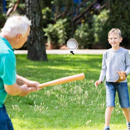 Honkbal Slagtrainer - Trainingsaccessoires Honkbal - Precisie Krachttraining - In Hoogte Verstelbaar - 3 Meter Touw - Niet gespecificeerd — afbeelding 5