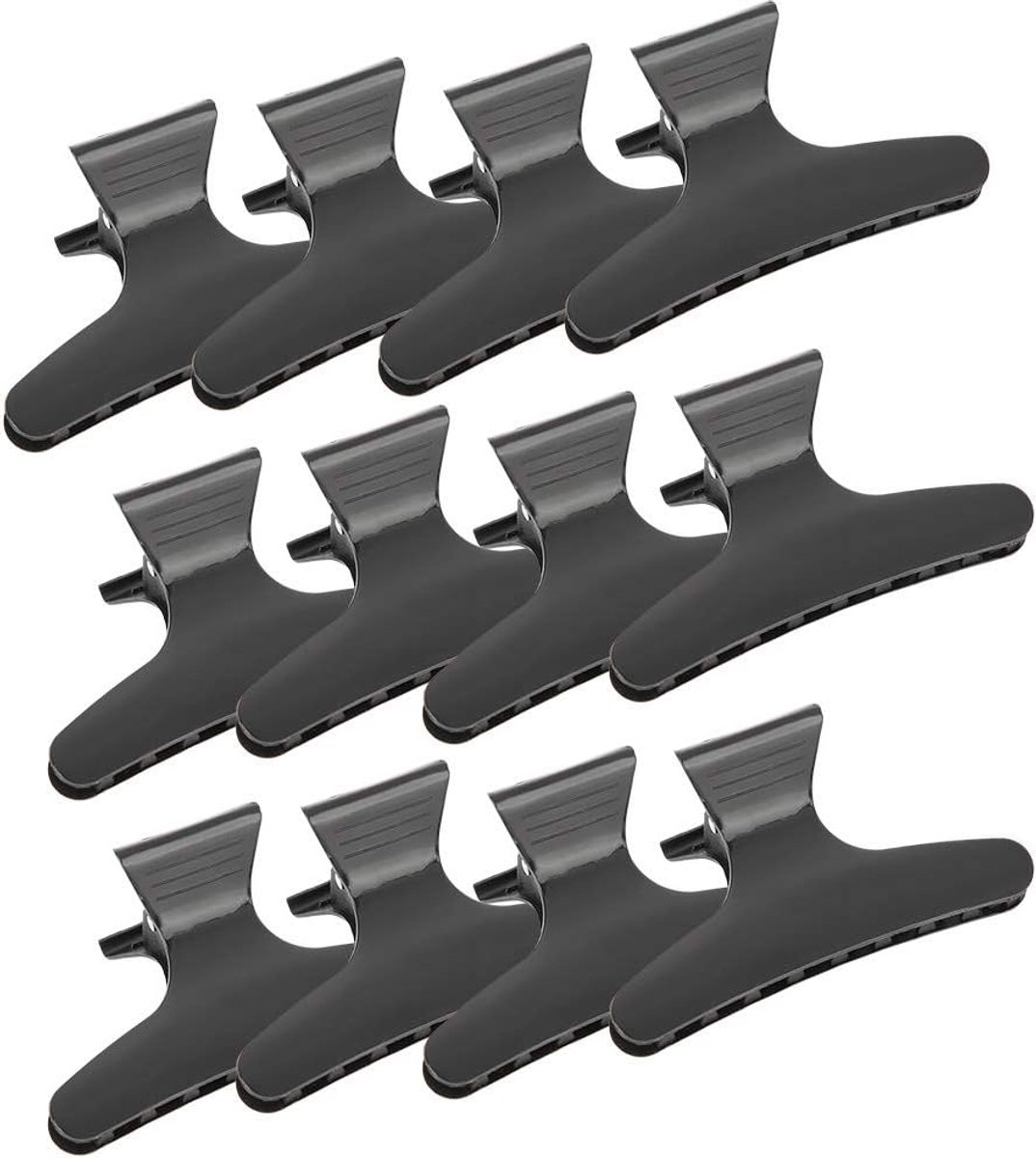 Haarspelden voor dames, zwarte vlinder, haarspelden, kapselaccessoires, antislip haarspelden voor vrouwen, haarsectie, grijper klemmen, kappersgereedschap