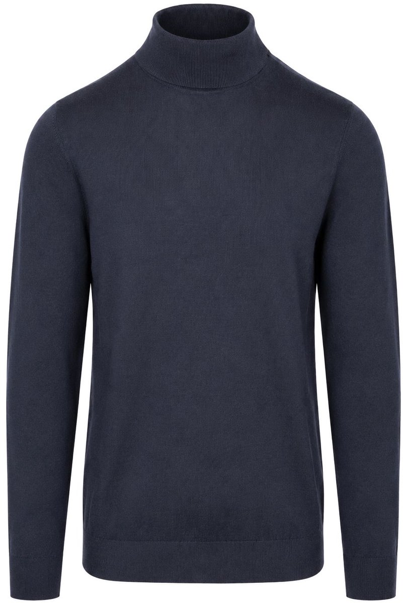 Suitable Compact Cotton Pullover Turtle Donkerblauw (navy) - Maat S - Heren