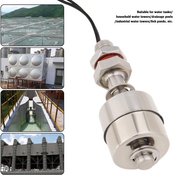 Waterflow float switch 2pcs - 304 roestvrij staal - duurzaam en gevoelig - geschikt voor watertanks - ShopVlot — afbeelding 2