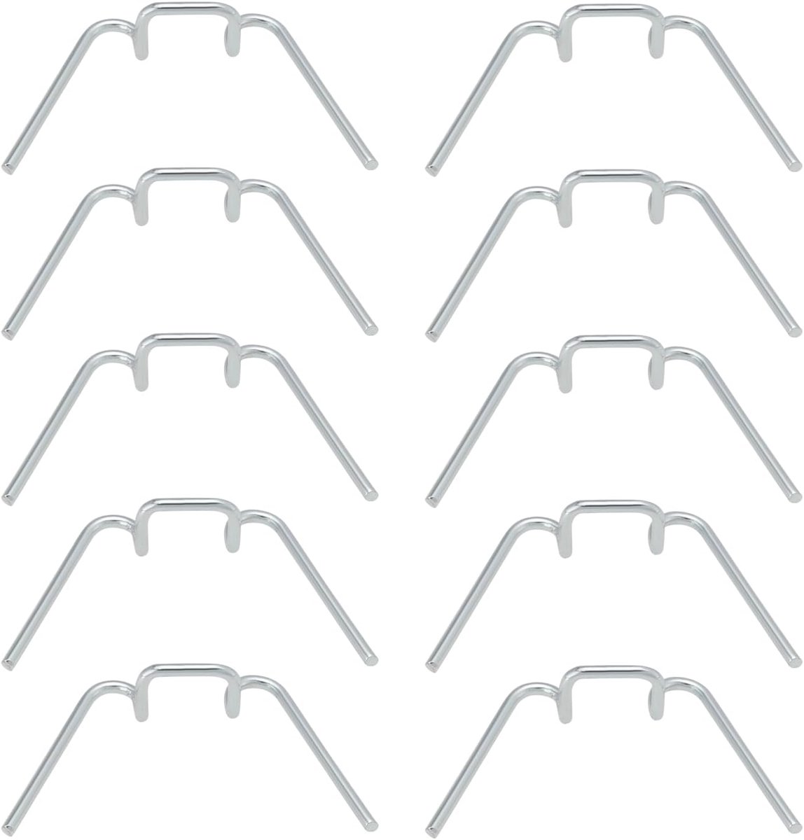 SnelShoppen - 10 Stuks Koplamp Rand Bevestigingsclips Retainer Clip Houder Auto Lamp Bevestigingsveer Clip Metaal Geschikt voor Diverse Motoren