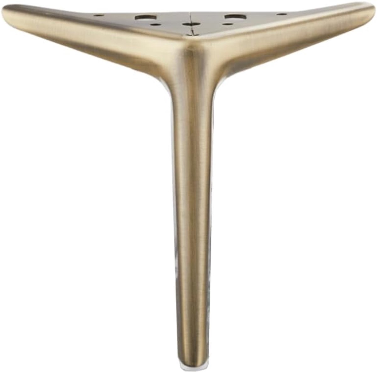 SnelShoppen - ETOPARS Vervangende Meubelpoten Metaal Driehoek Voet voor Kast, Dressoir, Bank, Stoel, Werkbank, Set van 2 (Bronze, 10cm)