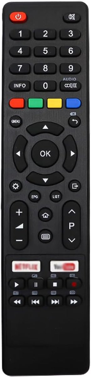 SnelShoppen - Vervangende Afstandsbediening voor JVC BAUHN KOGAN en ATV55 ATV65UHD RM-C3227 - Hoogwaardige ABS, Lichtgewicht, Lange Bereik, Snel Antwo