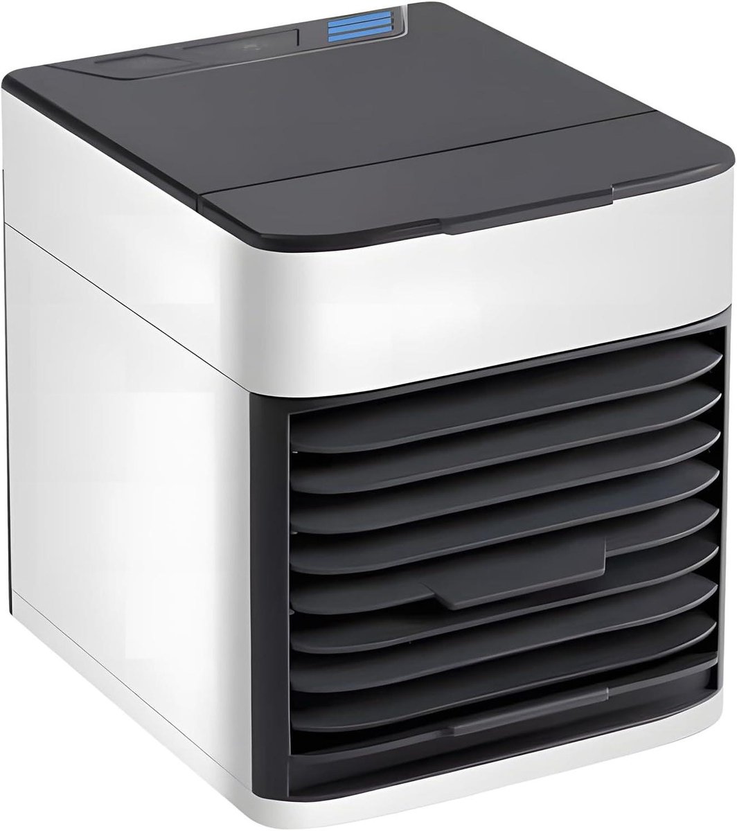 Mobiele Airco Ventilator - Mini Koeler - Persoonlijke Koeling - 4-in-1 Functie - 375 ml Tank - Wit