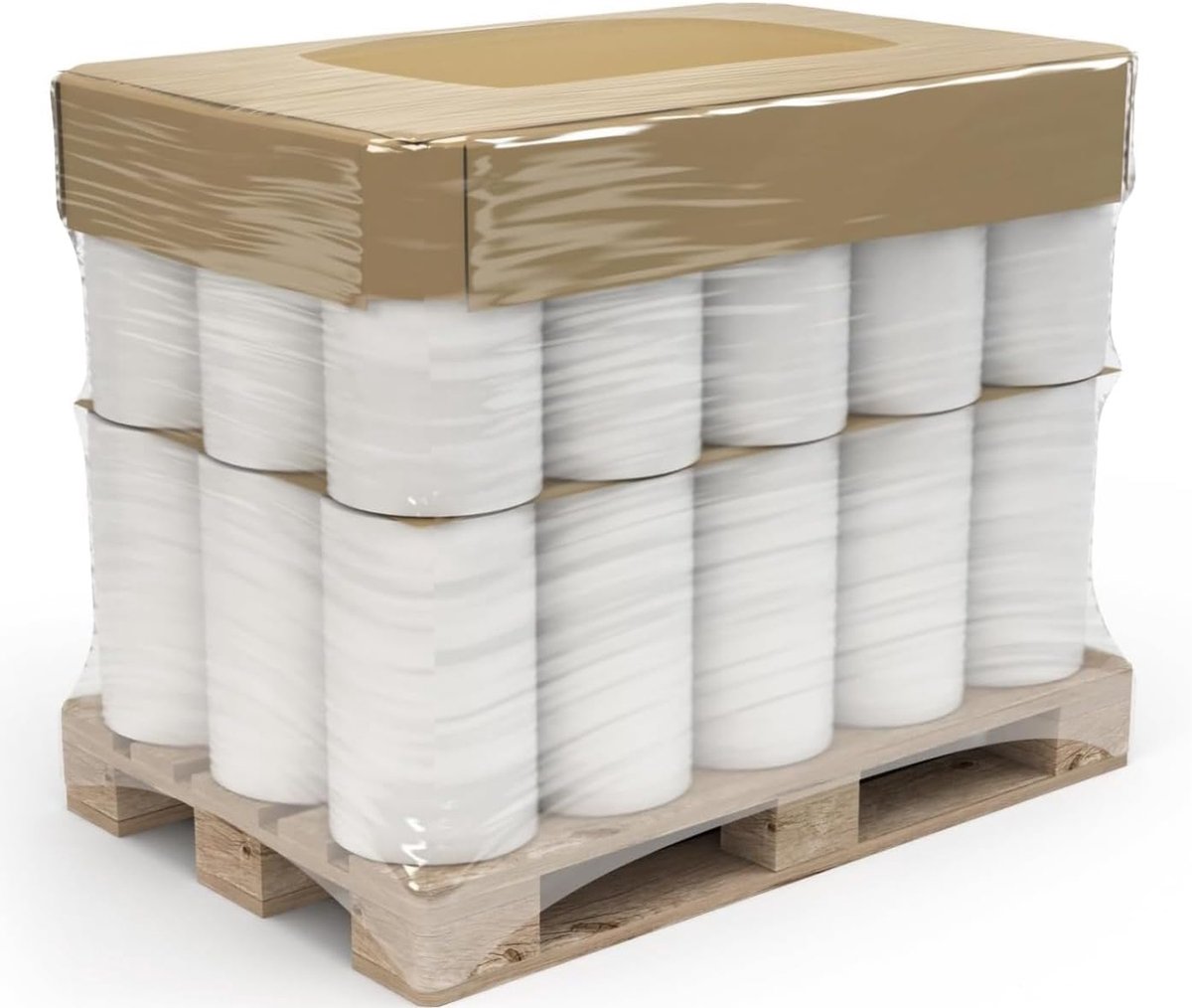 Stretchfolie verpakkingsfolie 23 micron - transparant - 2 rollen - ideaal voor verhuizen - SnelShoppen