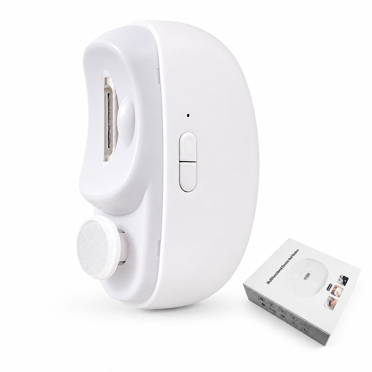 VHV-Elektrische Nagelknipper - Automatische Nagelvijl en Nageltrainer voor Baby en Ouderen - Veilige en Mini Manicure Machine - Wit