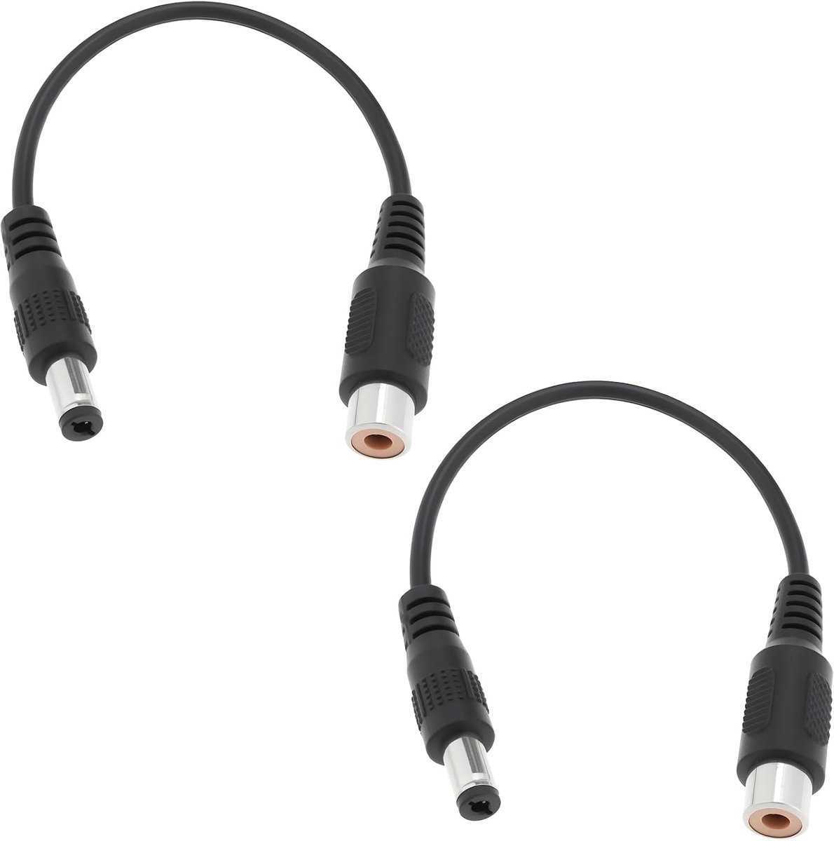 SnelShoppen - 2x Lens Heater Kabel DC5.5/2.1 Male naar RCA Female 12V, Geschikt voor Lensverwarmers en W&W Astro ASIair Pro