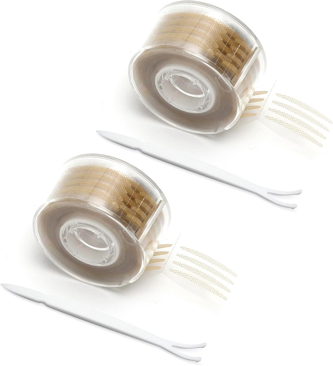 SnelShoppen - Onzichtbare Strips voor Ogen, 2 Rollen, 1200 Stuks, Ademend Net voor Oogleden, Onzichtbaar Waterproof voor Dagelijks Gebruik, Bruiloft,