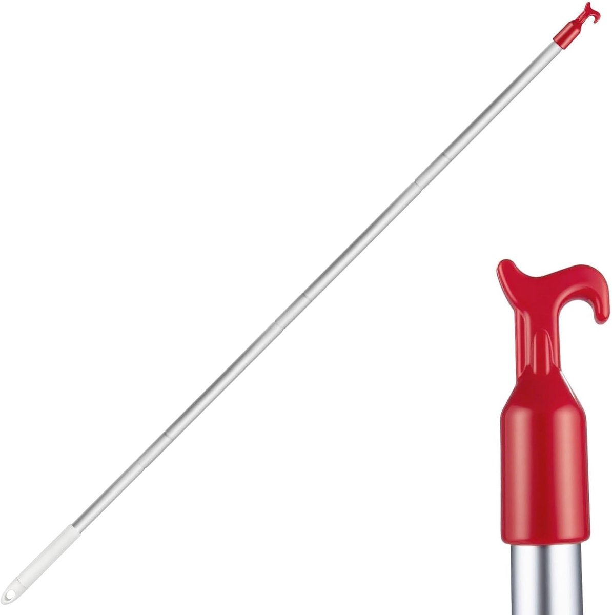 SnelShoppen - Attic Hooks voor Zoldertrap, Aluminium Stang met Haak voor Zolderluik, Trekstang voor Vloertrappen, 1.1 m Set van 4 Stuks