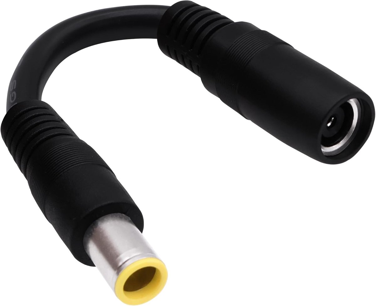SnelShoppen - DC8mm Adapterkabel DC7909 Mannetje naar DC8020 Vrouwtje Voedingsconverter Kabel voor Zonnepaneel en Zonnegenerator - 15cm