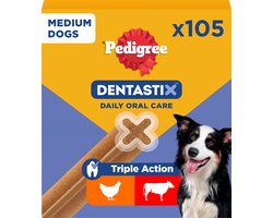 Pedigree Dentastix - Medium Hond - Gebitsverzorging - 105 Kauwsnacks