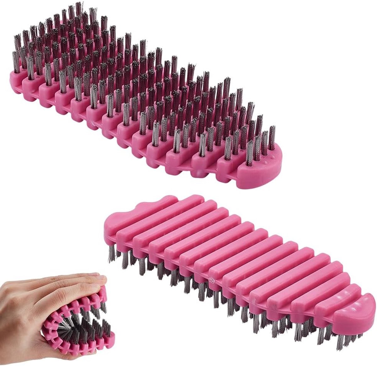 SnelShoppen - Barbell borstel voor het reinigen van stangen, TPE staalborstels, dumbbell reiniger, flexibele schoonmaker voor sportequipment in de gym