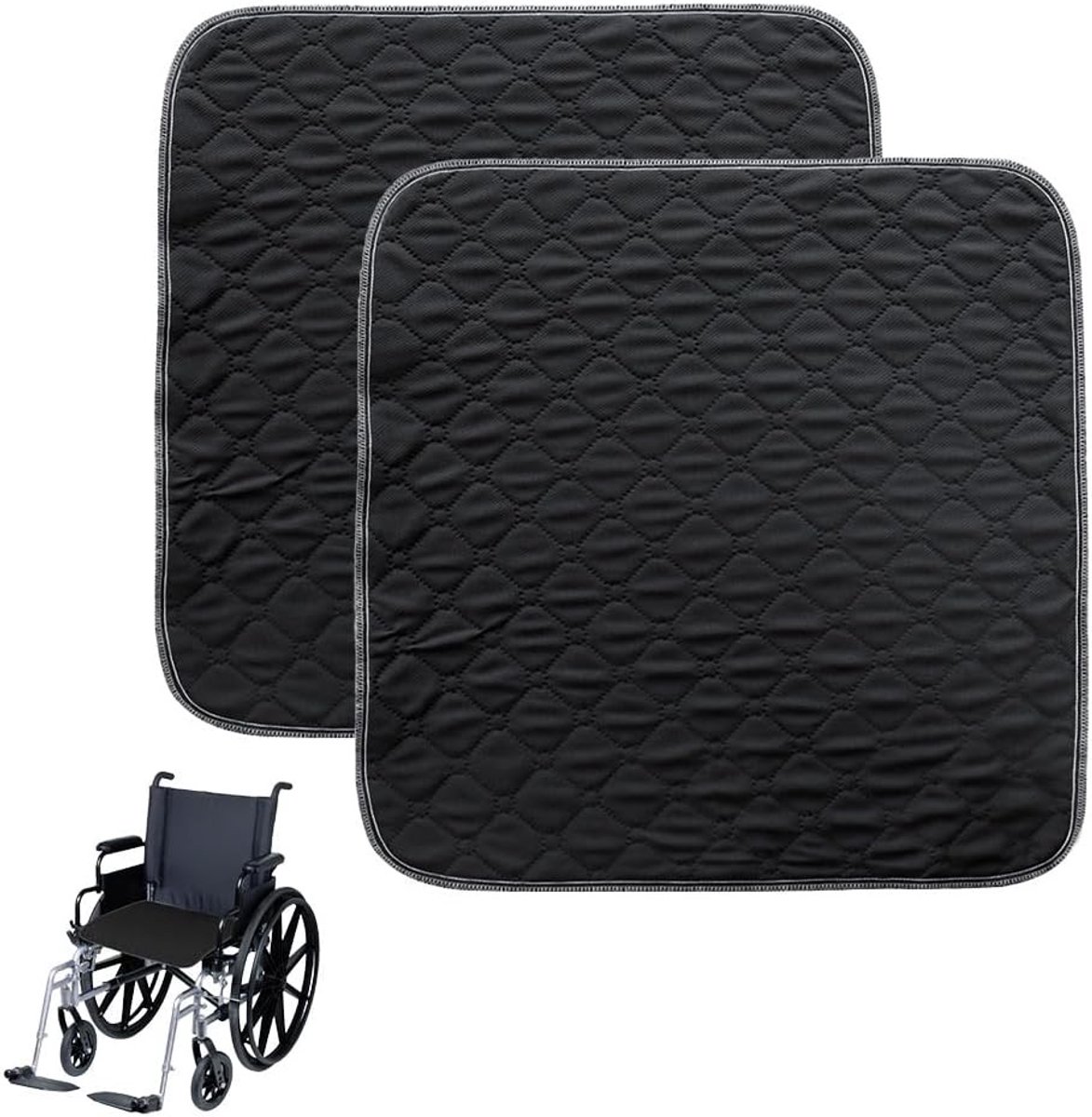 Herbruikbare Incontinentiebeschermer voor Rolstoelen en Banken - Katoen, Ademend, Waterdicht, 50x50 cm, Opvouwbaar en Wasbaar, Bescherming tegen Vocht en Vlekken