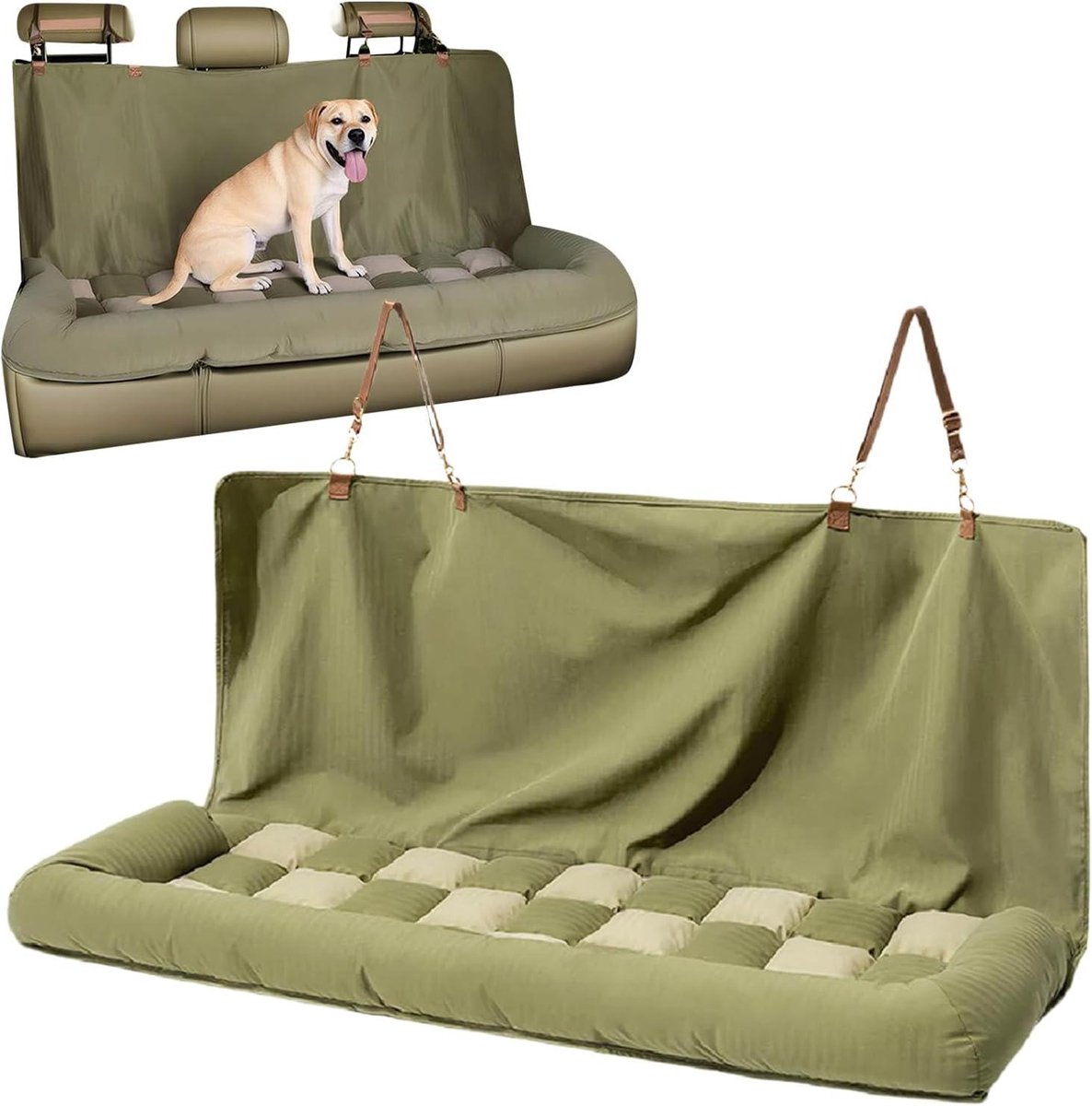 Autostoel Beschermer Hond - Honden Autostoelhoes - Veilig Reizen - Krasbestendig Oxford Materiaal - 124 x 45 x 49 cm