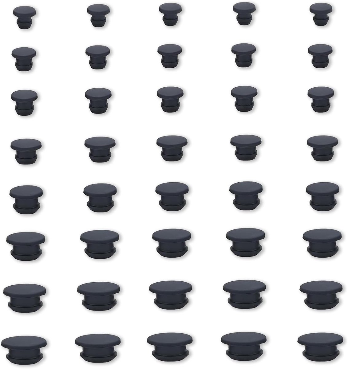SnelShoppen - 40 Stuks Silicone Caps Flessen en Tubes, Waterdichte Rubberen Stoppen met Omgekeerde Clip voor Keuken, Badkamer en Restaurant