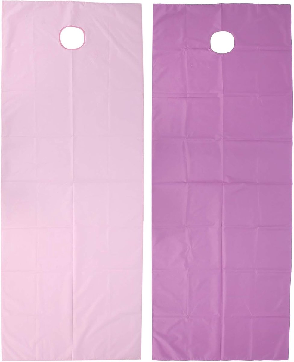 SnelShoppen - 2-delige Massage Tafel Laken Set, Microfiber Perforeerde Dekens, Olie- en Waterbestendige Bedekking voor Schoonheidssalons en Massagebeh