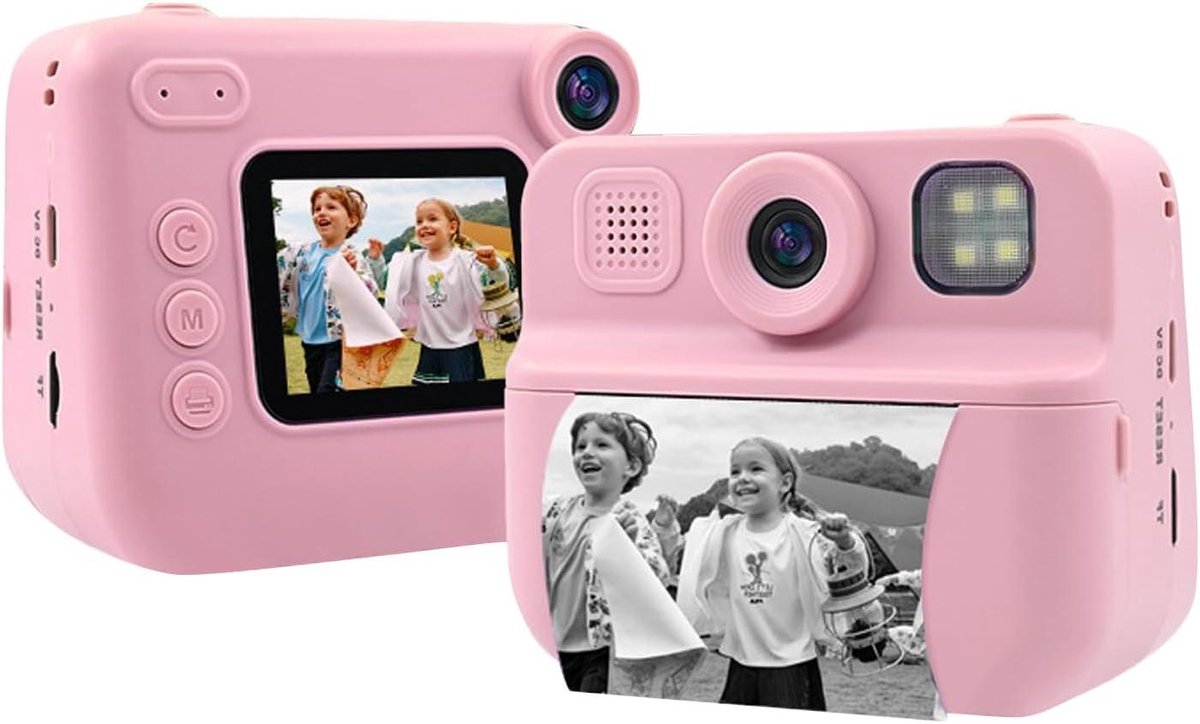 Kinder Camera Print - Direct Print Camera - Momenten Vastleggen - Inclusief Printpapier - 101 x 87 x 58 mm