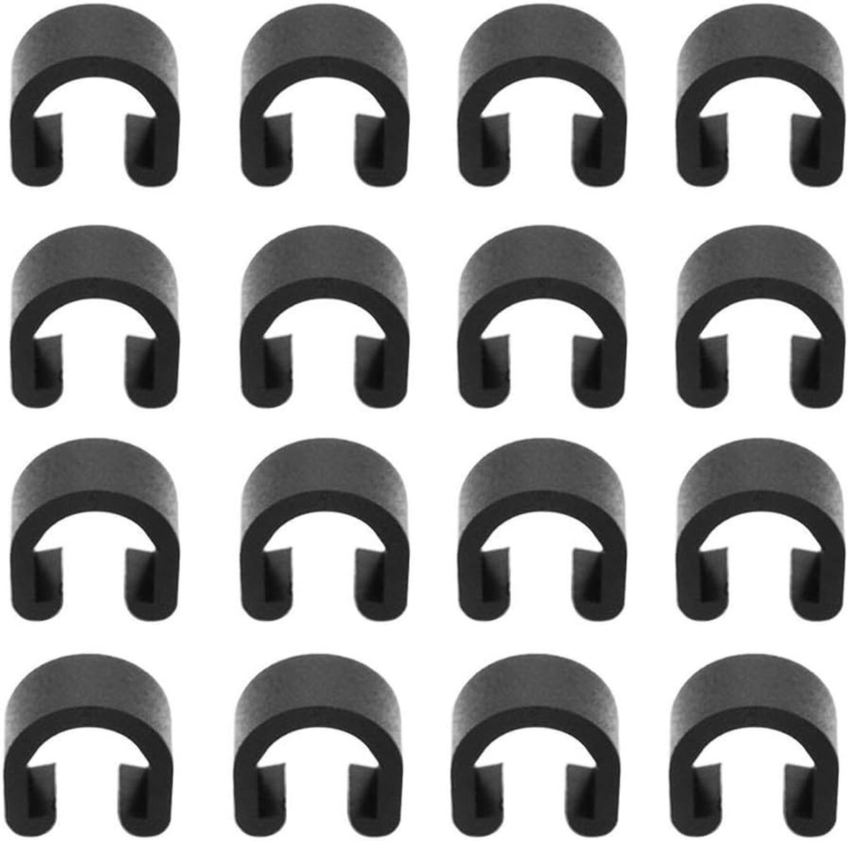 SnelShoppen - 40 Stuks Plastic Fietsklemmen C-Clips Behuizing Slanggeleiding Klemmen Fietsremkabel Versnellingskabel Bevestigingsclips Frame Klemmen