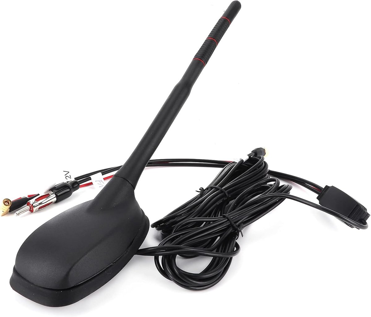 SnelShoppen - Auto Antenne DAB + GPS + FM - Actieve Versterkte Topdak Montage - Waterproof en Stofdicht - Universele Interface Plug & Play
