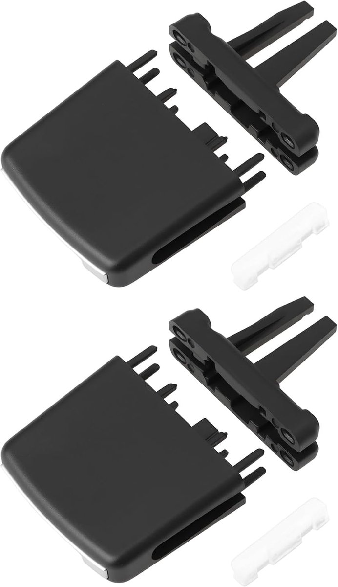 A/C luchtventilatie tab clip reparatieset - 2 stuks - kunststof - vervangt LR040689 - herstelt ventilatiefunctie - ShopVlot