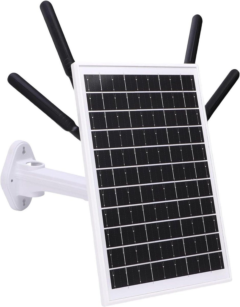 Zonne Energie Modem Router - 4G LTE Wifi Extender - Buiten Internet - 18000mAh Batterij - 300 Mbps - Wit