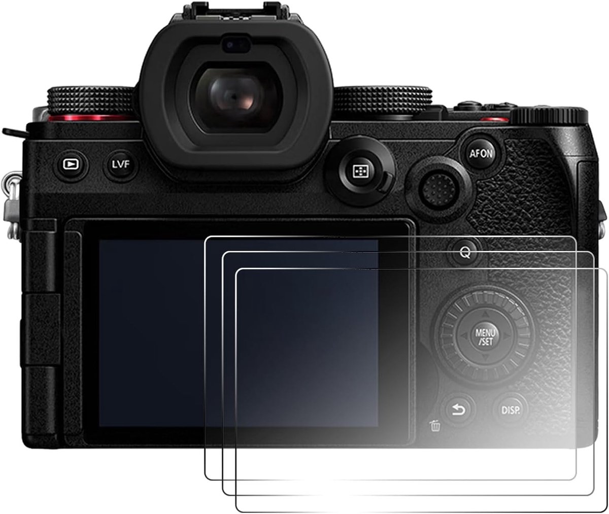 SnelShoppen - 3 Stuks Schermbeschermer Compatibel met Panasonic Lumix S5M2, Kristalheldere 9H Hardheid Gehard Glas Film, Anti-Kras, Anti-Vingerafdruk,