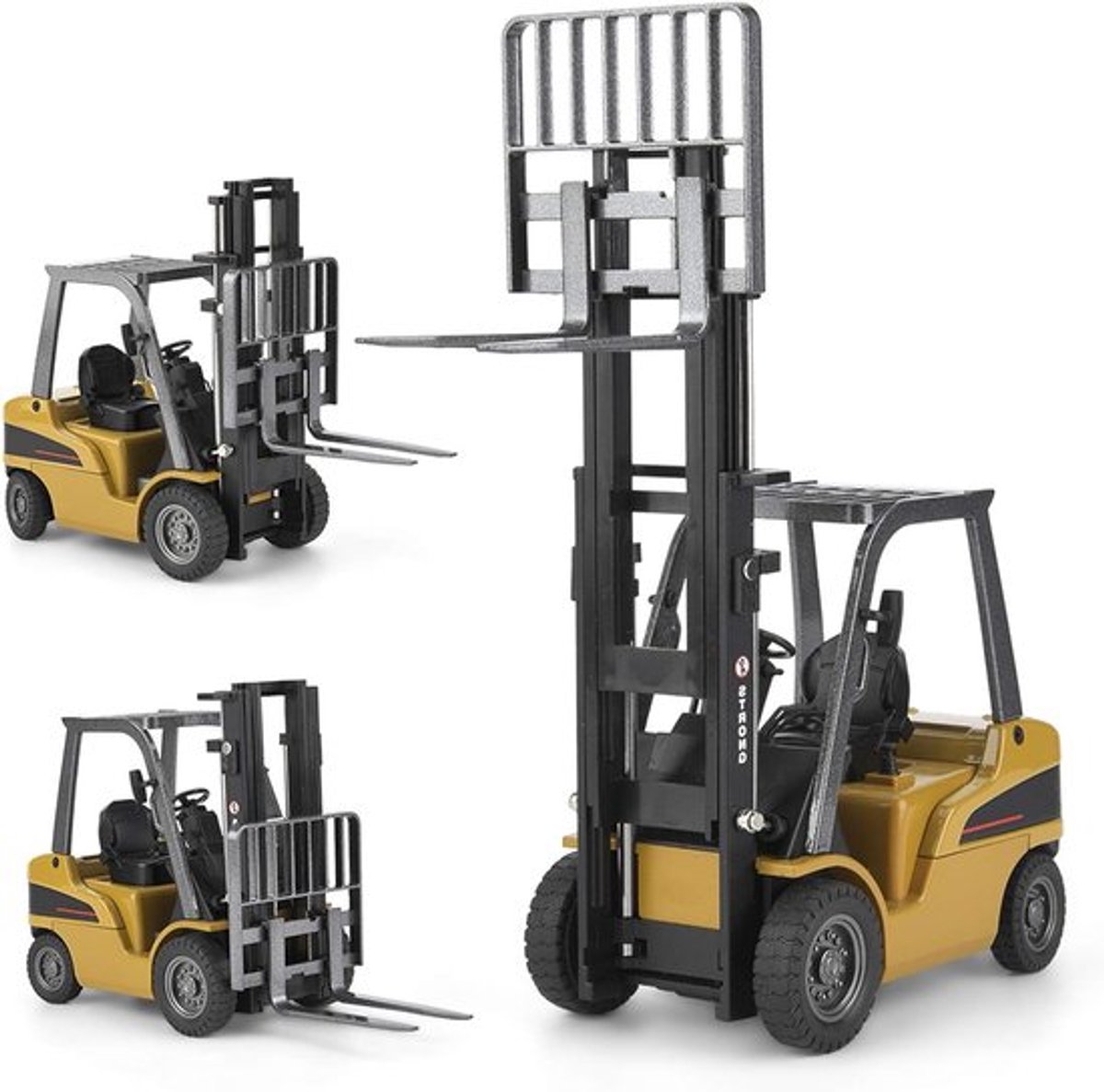 Speelgoed Heftruck 1:50 Model - Engineering Voertuig van Legering voor Kinderen - 18.5x6.5x11cm, Perfect voor Vermaak en Creatieve Spelervaring