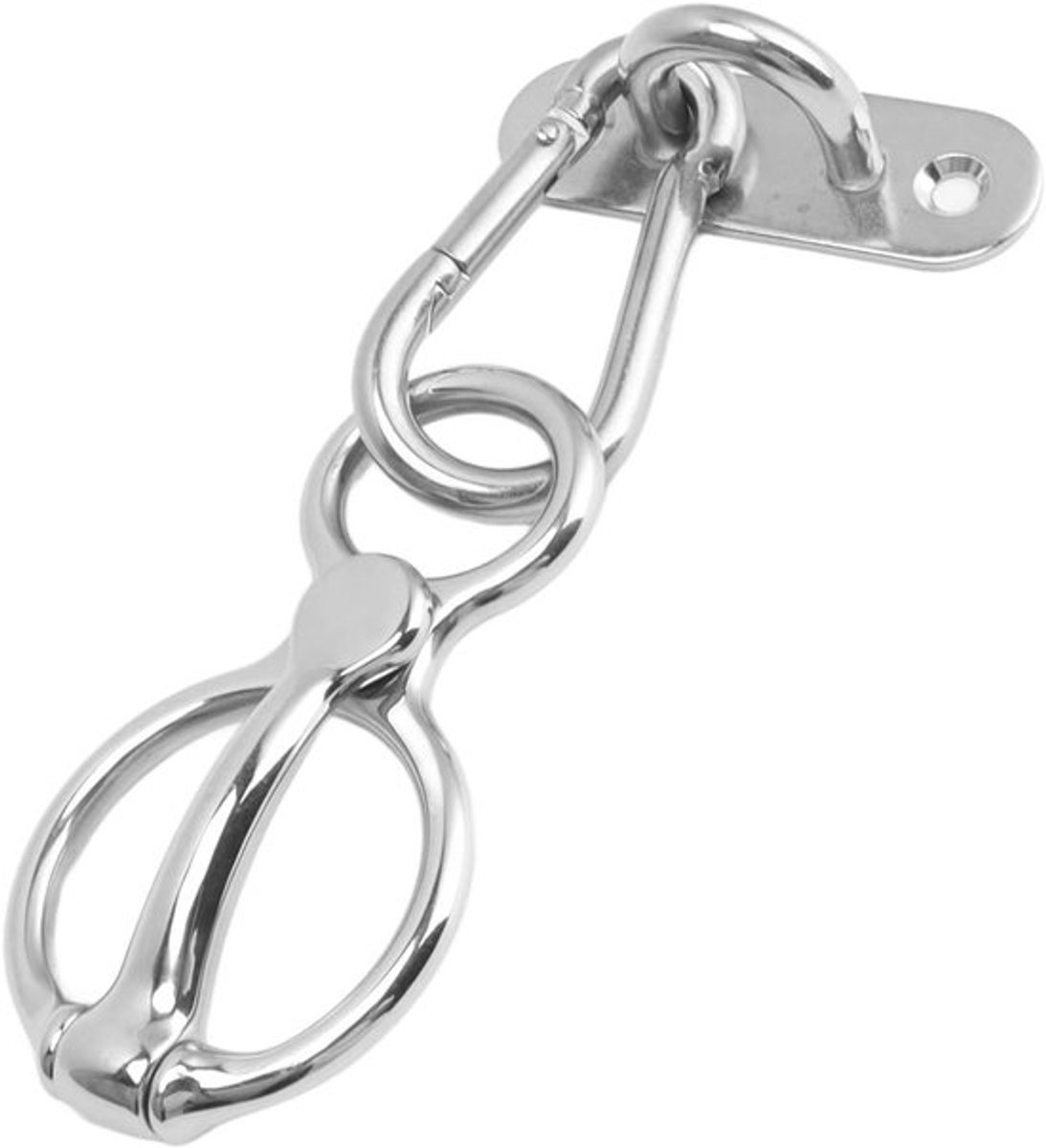 Zware Roestvrijstalen Touwring voor Paarden, Voorkomt Terugtrekken, Ideaal voor Binnen en Buiten, Paardentoevoegingen en Bevestigingsmaterialen