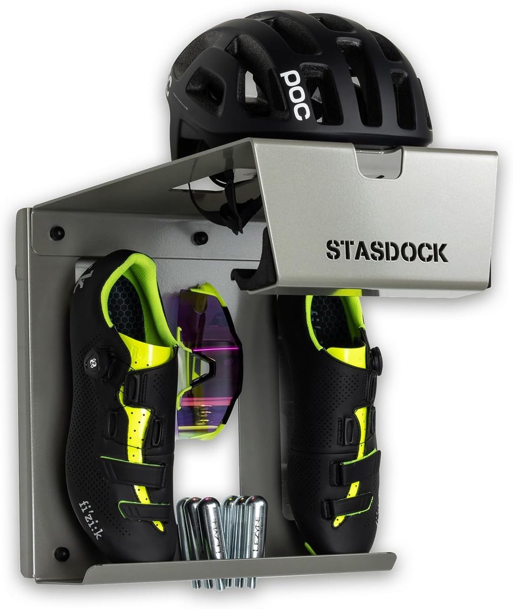 Fiets ophangsysteem - minimalistisch ontwerp - poedercoated staal - ruimtebesparend voor binnen of garage - SnelShoppen