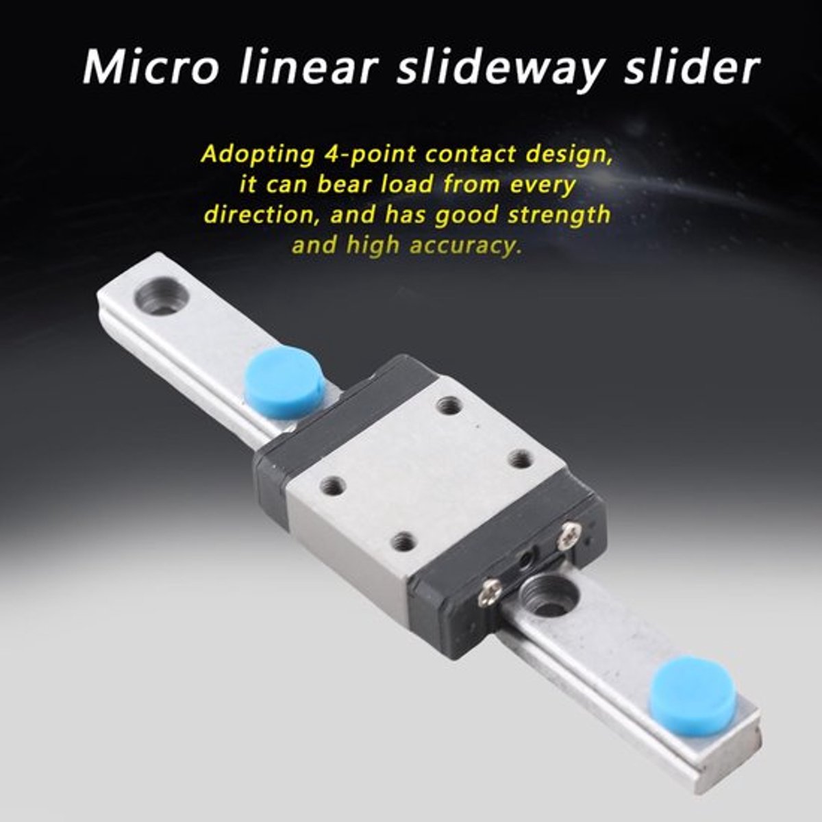 Lineaire Glijrail 7 mm Breedte - Miniatuur Stalen Railgeleider - Glijblok 70 mm - Compact Ontwerp - Geschikt voor Mini Projecten - Lineaire Geleider