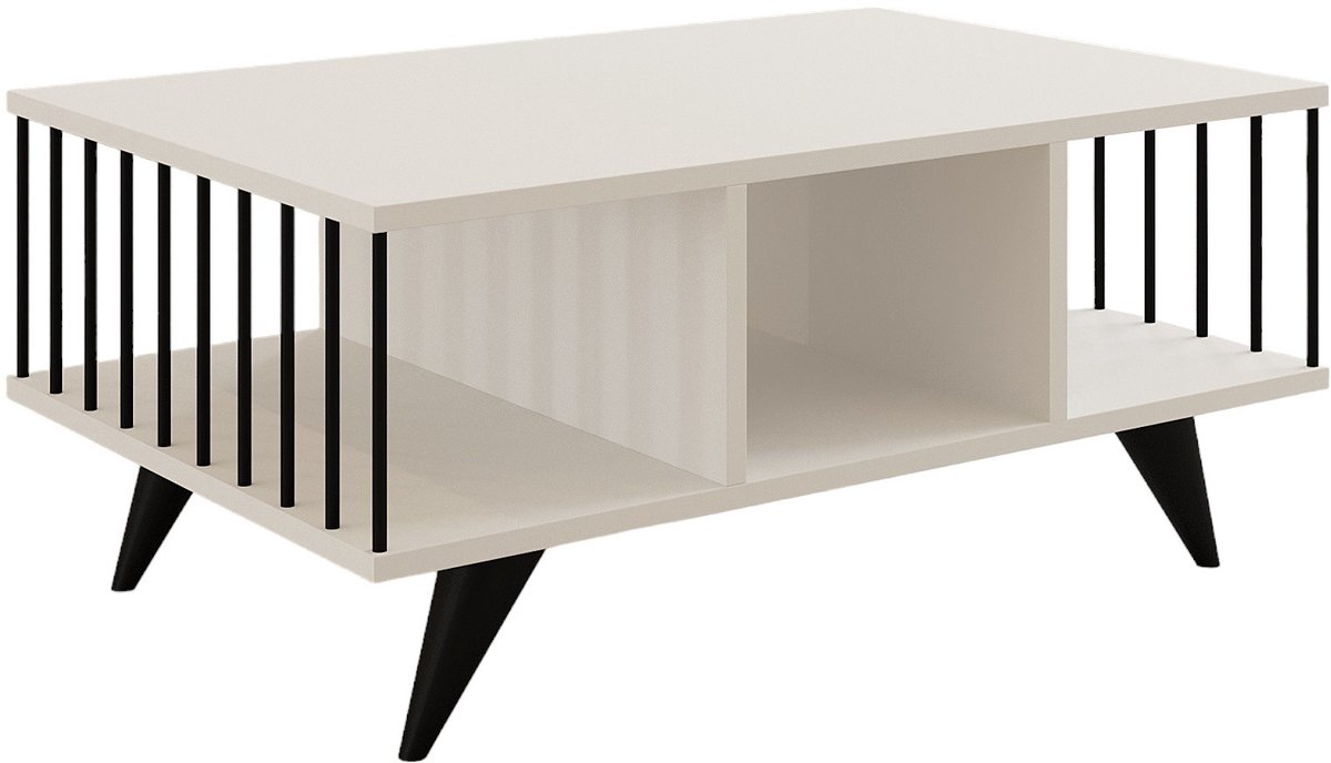 Asir - Salontafel - Wit - 90 x 60 x 40 cm