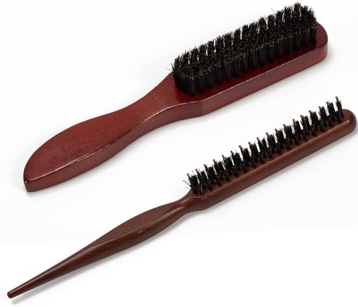 Professionele haarborstel voor een strakke bun en toupé, ideaal voor natuurlijk haar en baardverzorging