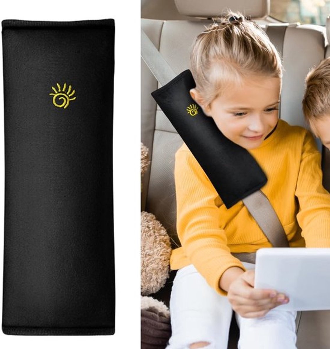 Zachte en comfortabele autogordel kussen voor kinderen, bescherming en schouderpad voor meer rijcomfort (1 stuk)
