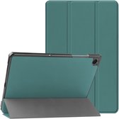 Étui pour tablette imoshion - Compatible avec Samsung Galaxy Tab A9 Plus / Galaxy Tab A11 Plus - Bookcase à trois volets - Vert foncé
