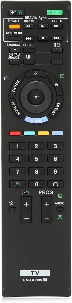 SnelShoppen - Vervangende TV Afstandsbediening voor Bravia KDL-46EX500, KDL-40EX500, KDL-32EX400, KDL-40EX400, KDL-32EX500 - Eenvoudig in Gebruik, Com