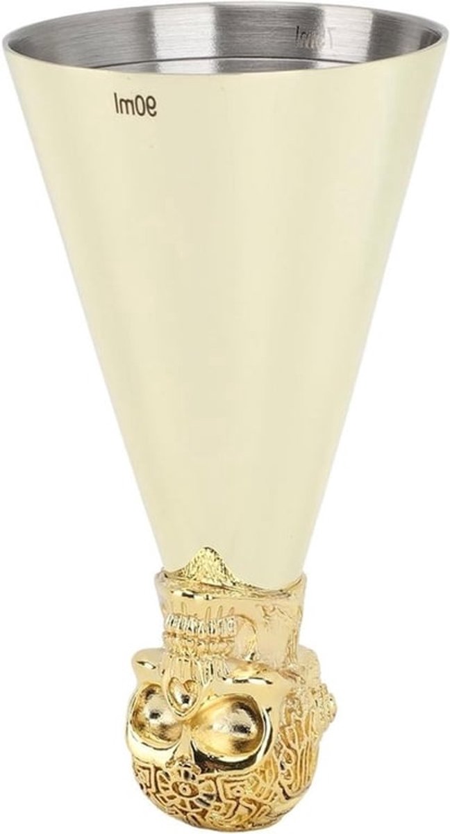 Cocktail Jigger van RVS voor Perfecte Bartending, Meetbeker voor Cocktails, 2.4 x 4.3 Inch, Ideaal voor Thuisbar en Mixologie