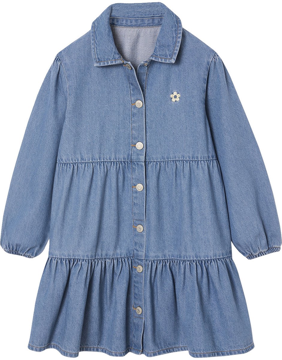 Vertbaudet Jurk van lichtgewicht denim voor meisjes