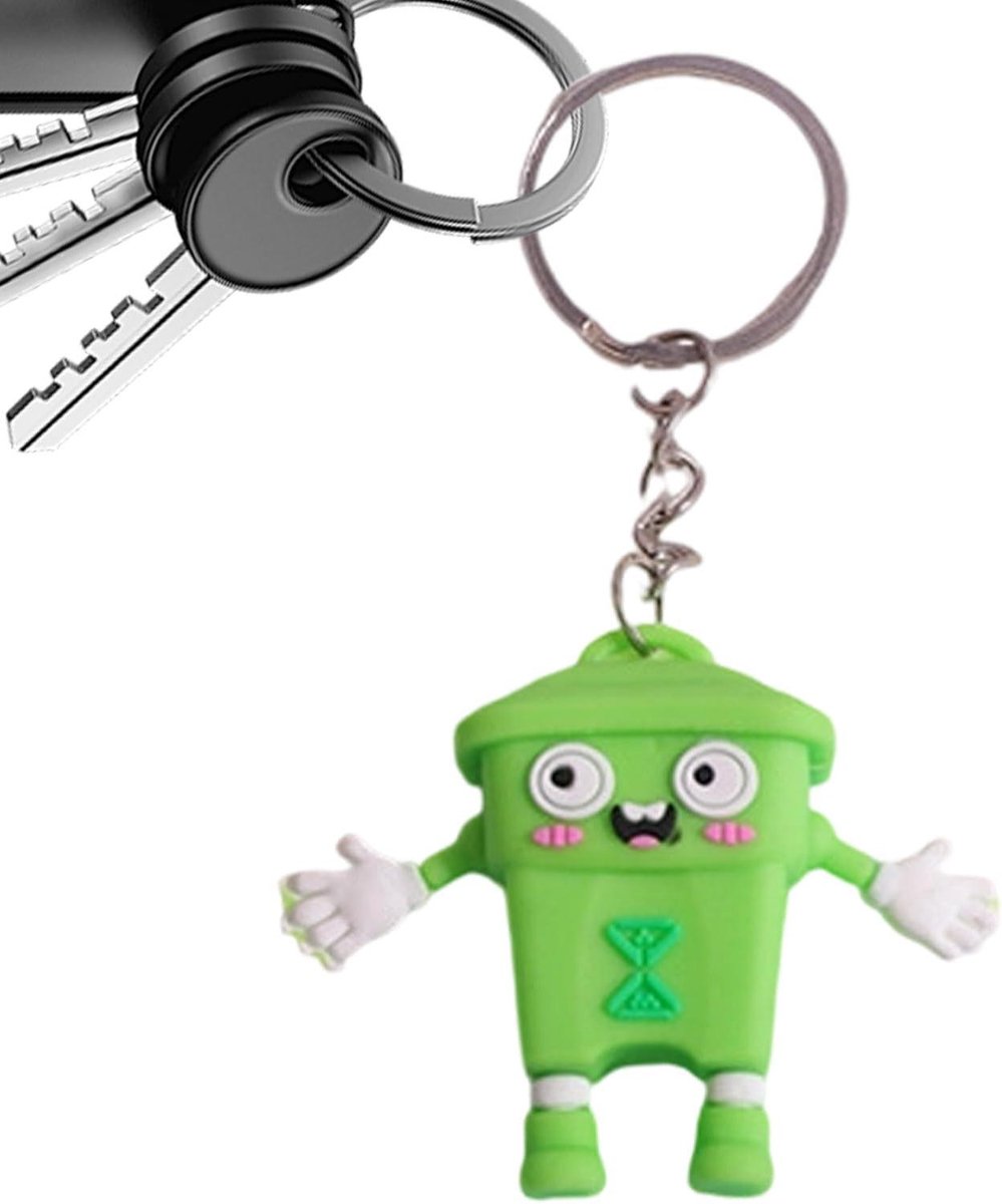 Vuilnisbak Sleutelhanger - Grappige Sleutelhanger - Tas Decoratie - Miniatuur Ontwerp - 18 GB - Niet gespecificeerd