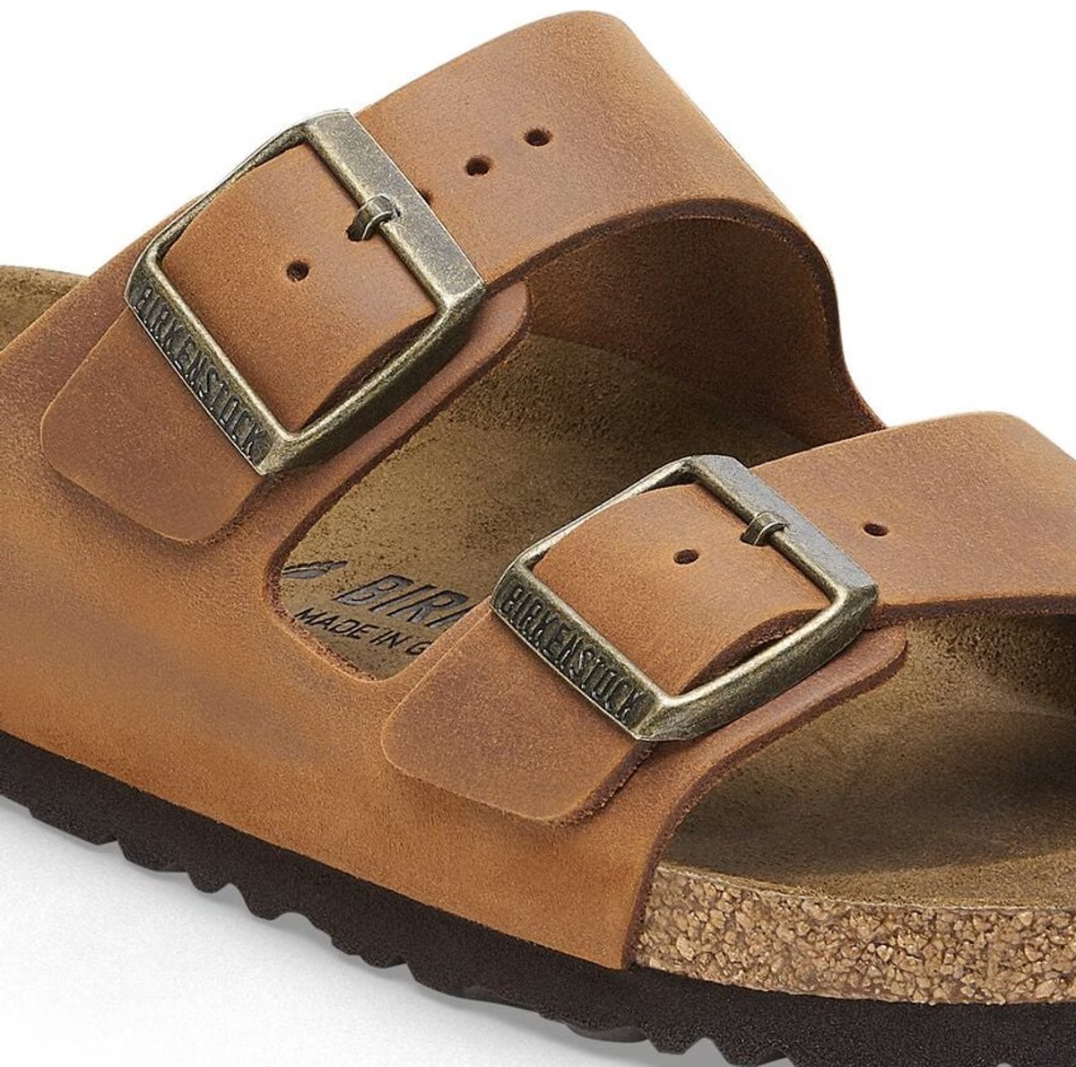 Birkenstock Sandalen Arizona Geolied Leer Fashion Wear Volwassen Bruin