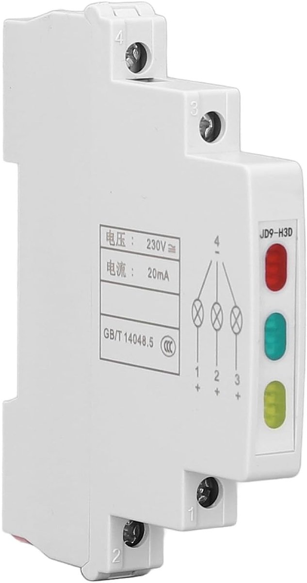 SnelShoppen - LED-rail-indicator miniatuurlichtindicator 230V AC/DC 20mA signaallamp voor CNC-draaibanken met IP20 bescherming en heldere kleuren