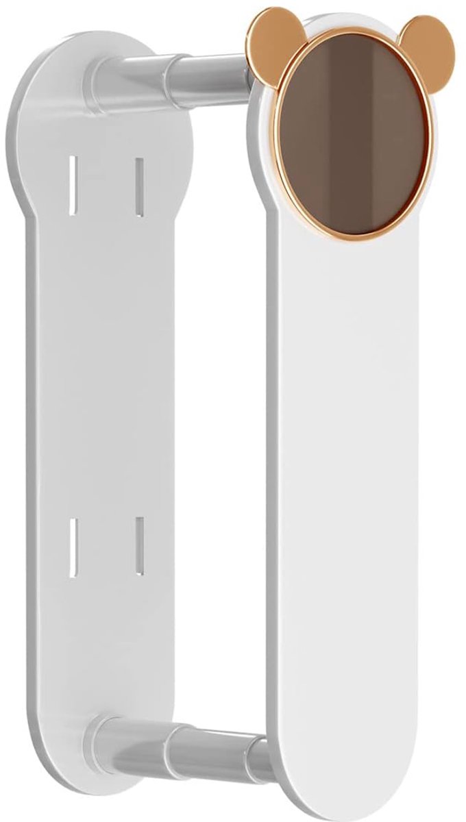SnelShoppen - Hanger Storage Organizer - Retractable Twee Laags Hanger Opslagrek - Wandgemonteerd, Geen Gaten Nodig voor Kledingopslag in Huis