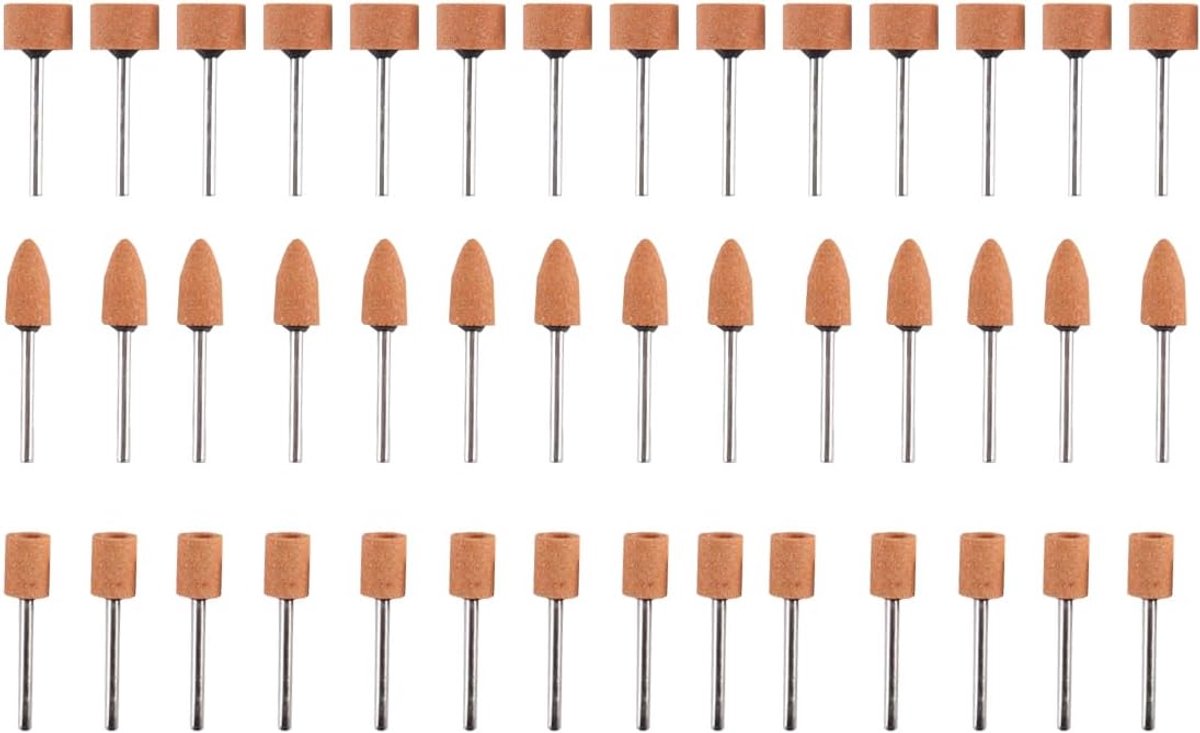 SnelShoppen - 42 Siliconen Carbide Slijpschijven met 1/8" Schacht - Roterende Schuurtool Set voor Polijsten en Ontbramen van Metaal, Hout, Glas en Ede