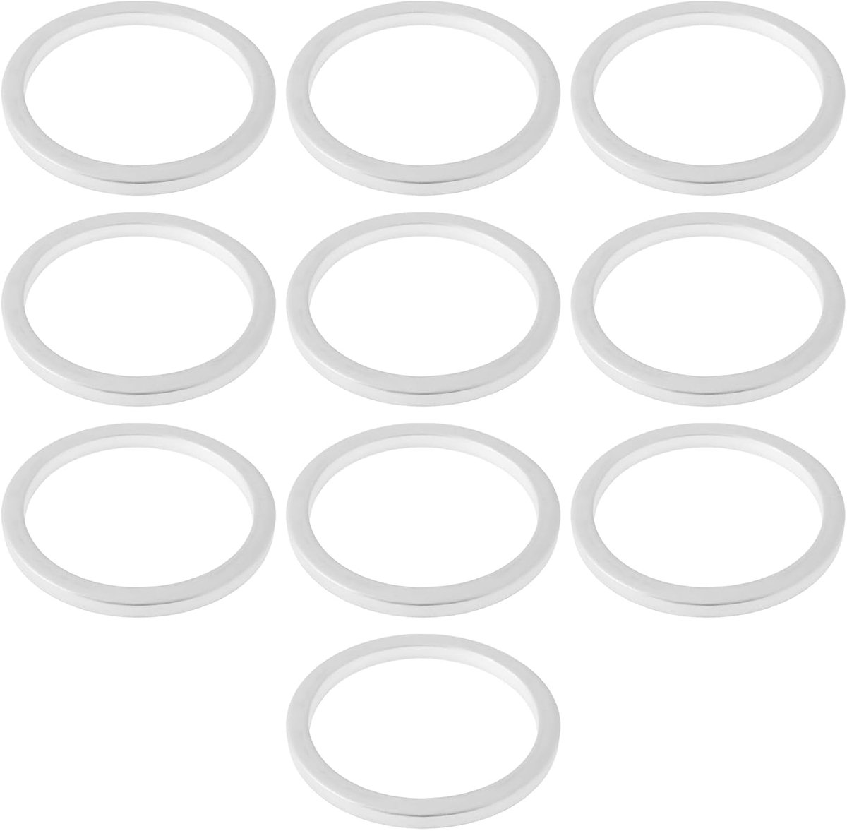 SnelShoppen - 10 Stuks Olie Afvoergat Plug Sealingringen Aluminium Pakking 27x22x2mm Geschikt voor Diverse Auto's