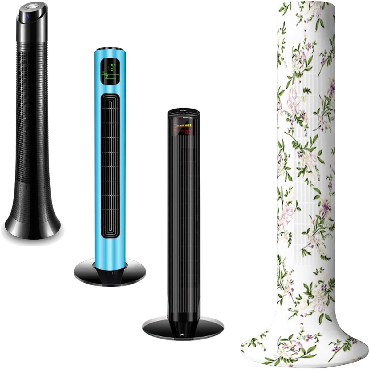 SnelShoppen - Torenventilator Stofhoes - Stofbeschermhoes voor Staande Ventilator - Geschikt voor Ventilatoren 92-125 cm - Duurzaam en Wasbaar - Makke