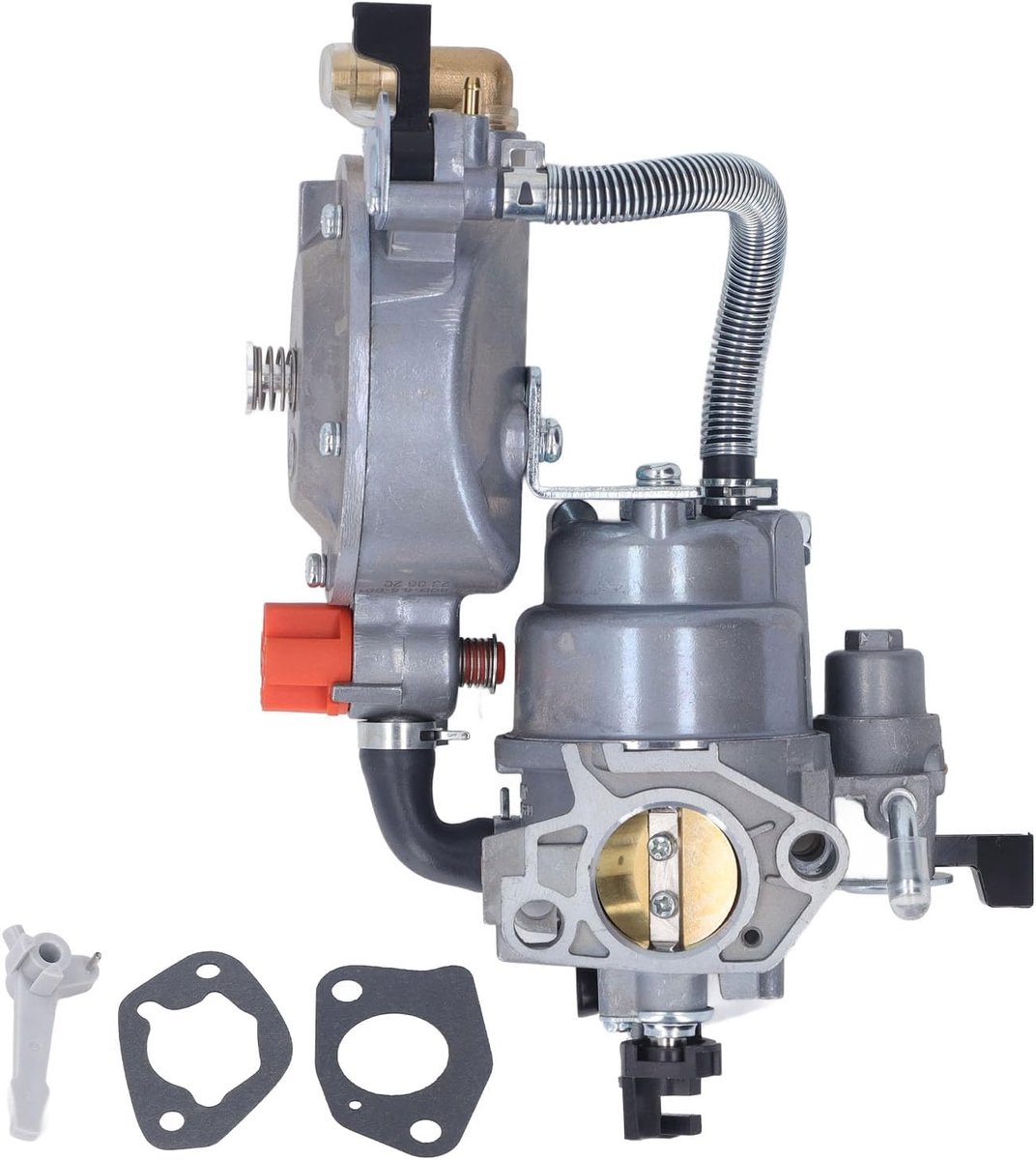 SnelShoppen - Dual Fuel Carburetor LPG NG 5-7 kW voor GX390 188F Waterpomp Motor, Drievoudige Brandstofcarburateur, Aluminiumlegering, Generatoronderd
